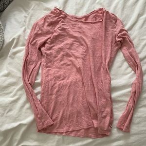 long sleeve pink shirt